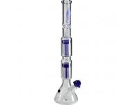 Black Leaf Flaming Skull Double Tree Perc | Black Leaf | SpbBongs.com