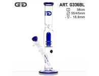 Cane GG Bong Blue Slithole | Grace Glass | SpbBongs.com