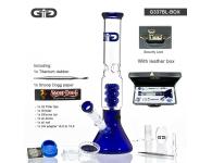 GG Blue Beaker Leather Box | Grace Glass | SpbBongs.com