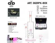 GG Pink Straight BOX | Grace Glass | SpbBongs.com