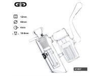 GG Swan Pipe Crystal | Grace Glass | SpbBongs.com