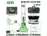 Green Sphere luxury leather box | Grace Glass | SpbBongs.com
