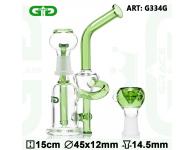 Saxo Grace Glass Mini Bubbler Recycler | Grace Glass | SpbBongs.com