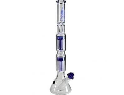 Black Leaf Flaming Skull Double Tree Perc | Black Leaf | SpbBongs.com