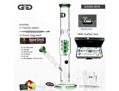 Green Cane luxury leather box | Grace Glass | SpbBongs.com