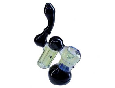 Glass Bubbler | Black Leaf | SpbBongs.com Glass Bubbler | Black Leaf | SpbBongs.com
